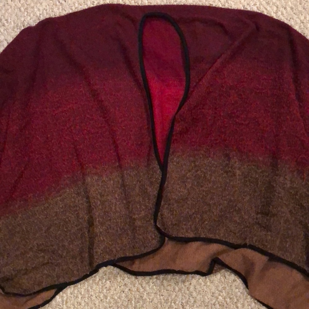 Oversized Ombre Cape